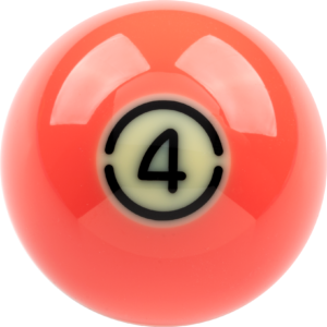 Aramith Tournament TV Replacement Ball – #4 | Golden Break Billiards